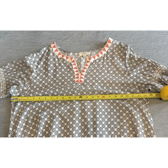 Umgee USA Embroidered Oversized Mini Dress Size XL Cover Up Boho Beach Resort - Picture 11 of 13